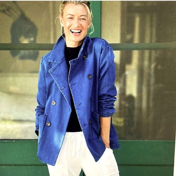 Frank & Eileen Belfast Jacket Performance Denim Blue Size XXS - Picture 9 of 10